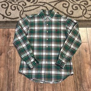 Vintage Ralph Lauren Blue Tag Stripe Flannel Shirt